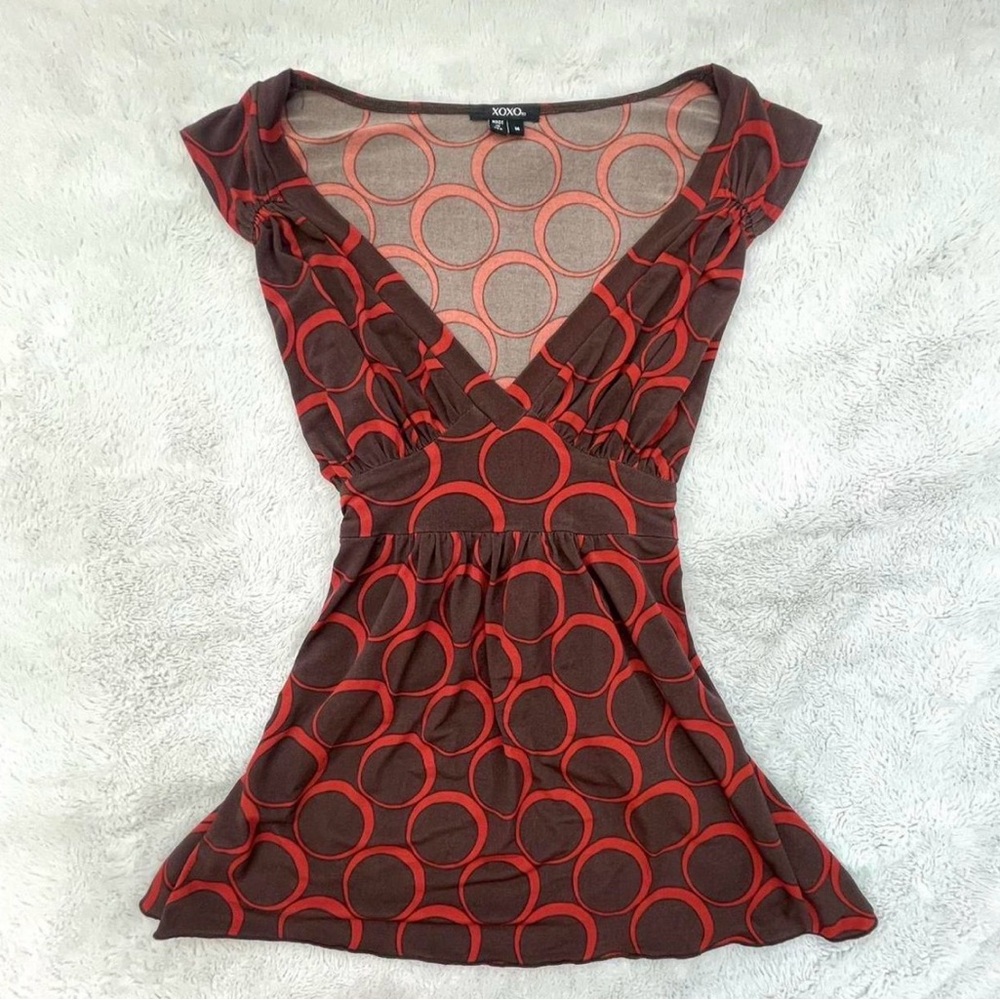 ‼️NOT FOR SALE‼️

XOXO Brown and Red Tie Back Babydoll